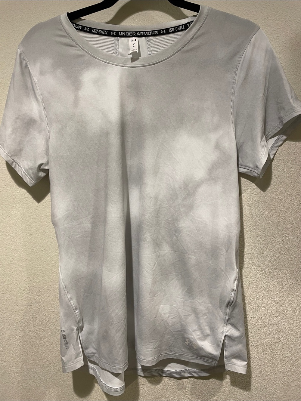 Under Armour tie dye style White-grey Iso-Chill Short Sleeve Performance Tee